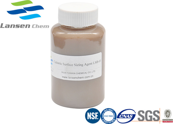 Cationic Surface Sizing Agent Kertas Karton PH 2-4 Suhu Penyimpanan 4- 30 ℃