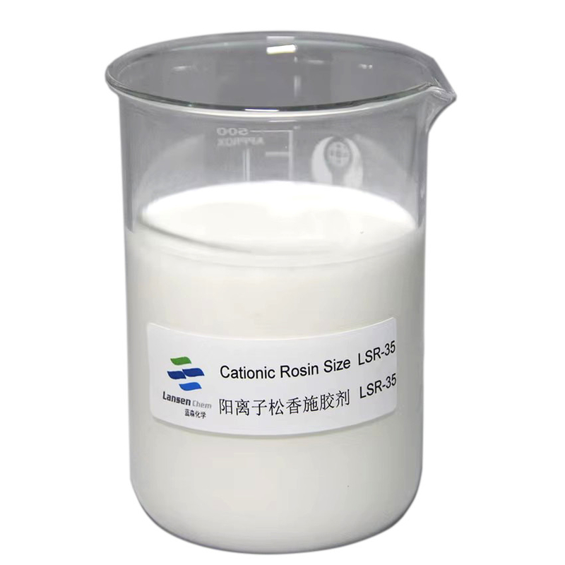 Emulsi berkualitas tinggi dan stabil Ideal untuk kertas kultur dan dilapisi 35% Kationic Resin Agens Sizing