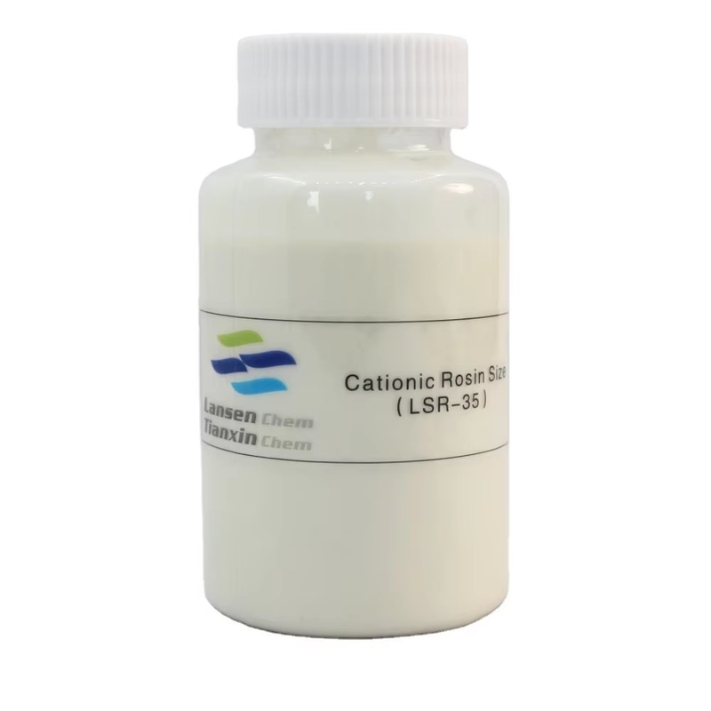 Emulsi berkualitas tinggi dan stabil Ideal untuk kertas kultur dan dilapisi 35% Kationic Resin Agens Sizing
