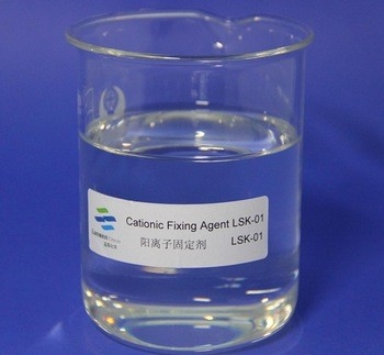 Viskositas 350-650 Cps Cationic Fixing Agent Rendah Berat Molekul Efisiensi Tinggi