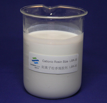 LSR-35 Surface Sizing Agent Paper Making White Emulsion PH 2-4 Kationik Rosin Garam Amonium Kuarter