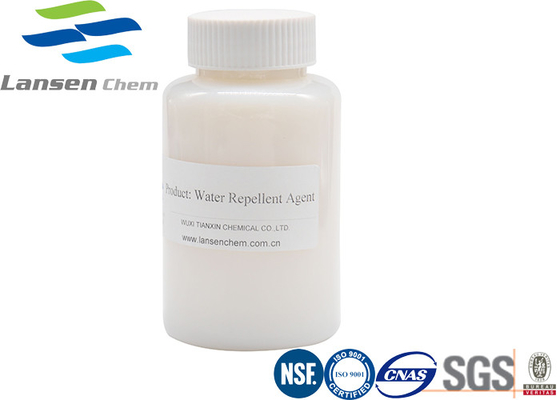 White Liquid Light Yellow Emulsion Agen Penolak Air Industri Pencelupan Tekstil Bahan Kimia