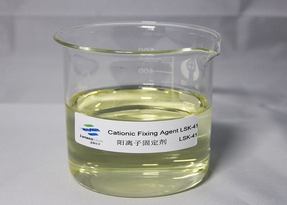 Ph 4-7 Cationic Fixing Agent Cahaya Warna Tidak Berwarna Lengket Kuning Cair