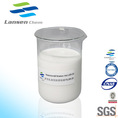 pembuatan kertas Chemical Retention Filter Aid Polyacrylamide Emulsion agen flokulasi kationik yang baik