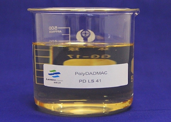 Chemical Polydadmac Coagulant Polymer Agent Pewarna Kain Tekstil Memperbaiki Pengolahan Air Limbah