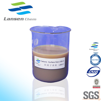 Paper Cationic SAE Surface Sizing Agent Gravitasi Spesifik 1-1,03 Penyimpanan 4- 30℃